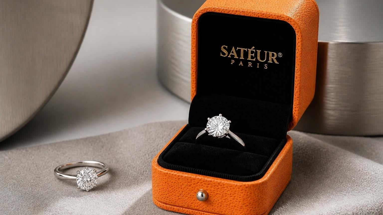 The 1,000 Sundays Ring — Satéur Destinée Ring™ diamond-look solitaire