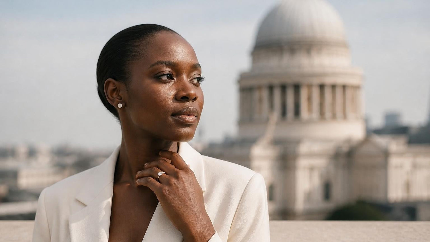 Best engagement rings in Abidjan — Satéur Destinée Ring™ near St Paul's Cathedral, Côte d'Ivoire