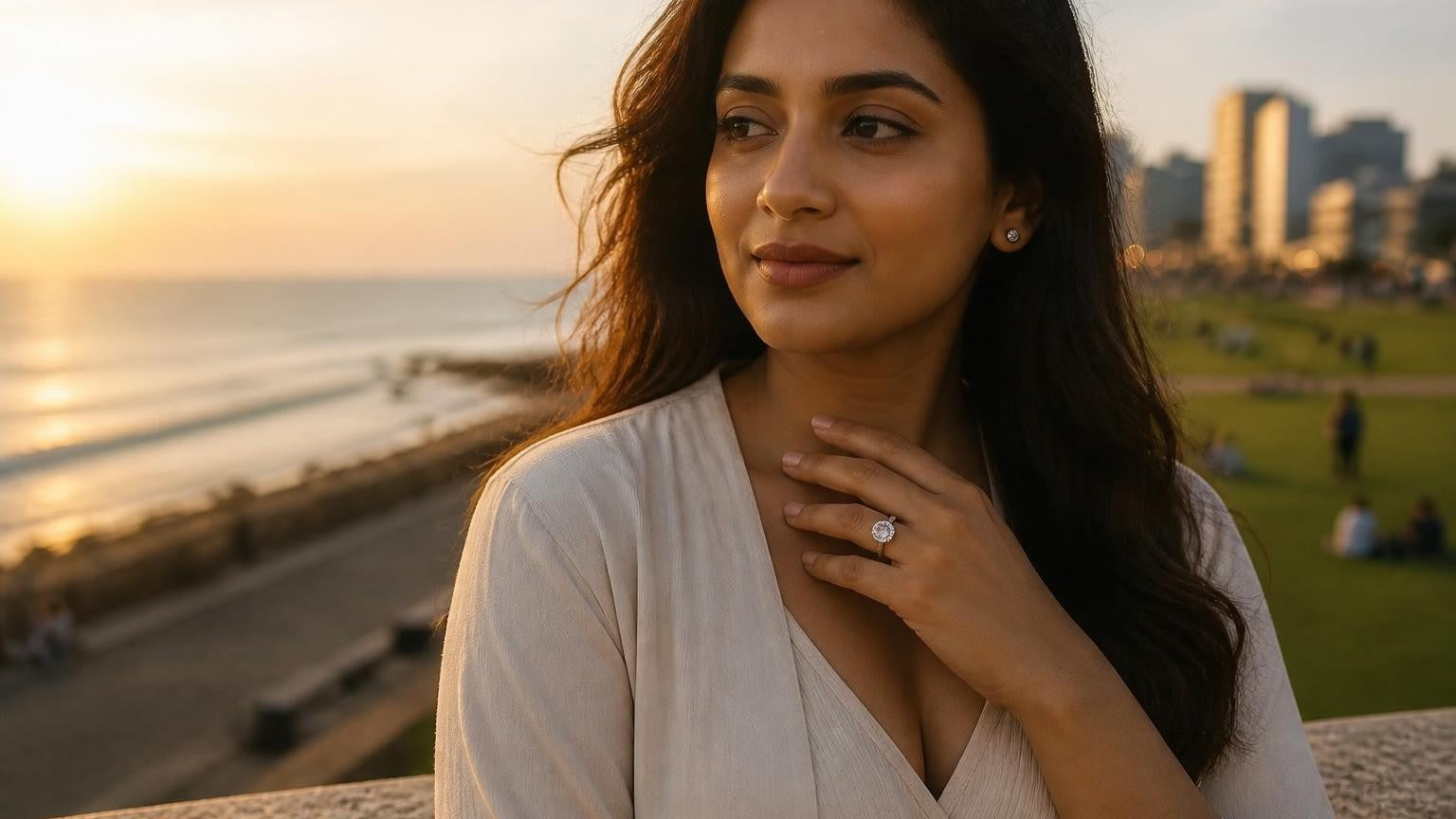 Best engagement rings in Colombo — Satéur Destinée Ring at Galle Face Green, Sri Lanka