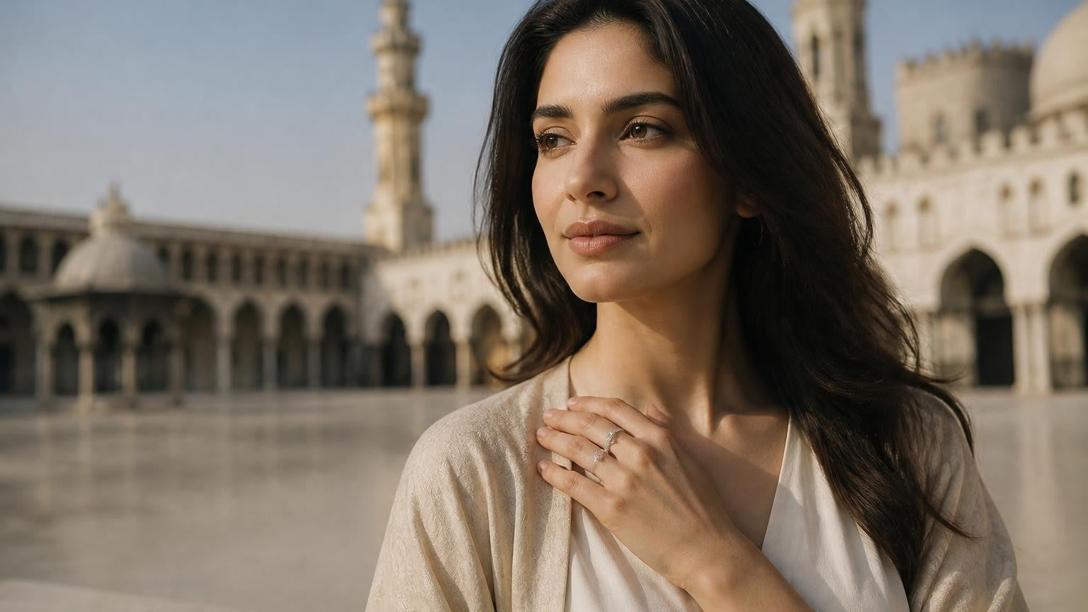 Best engagement rings in Damascus — Satéur Destinée Ring with Umayyad Mosque