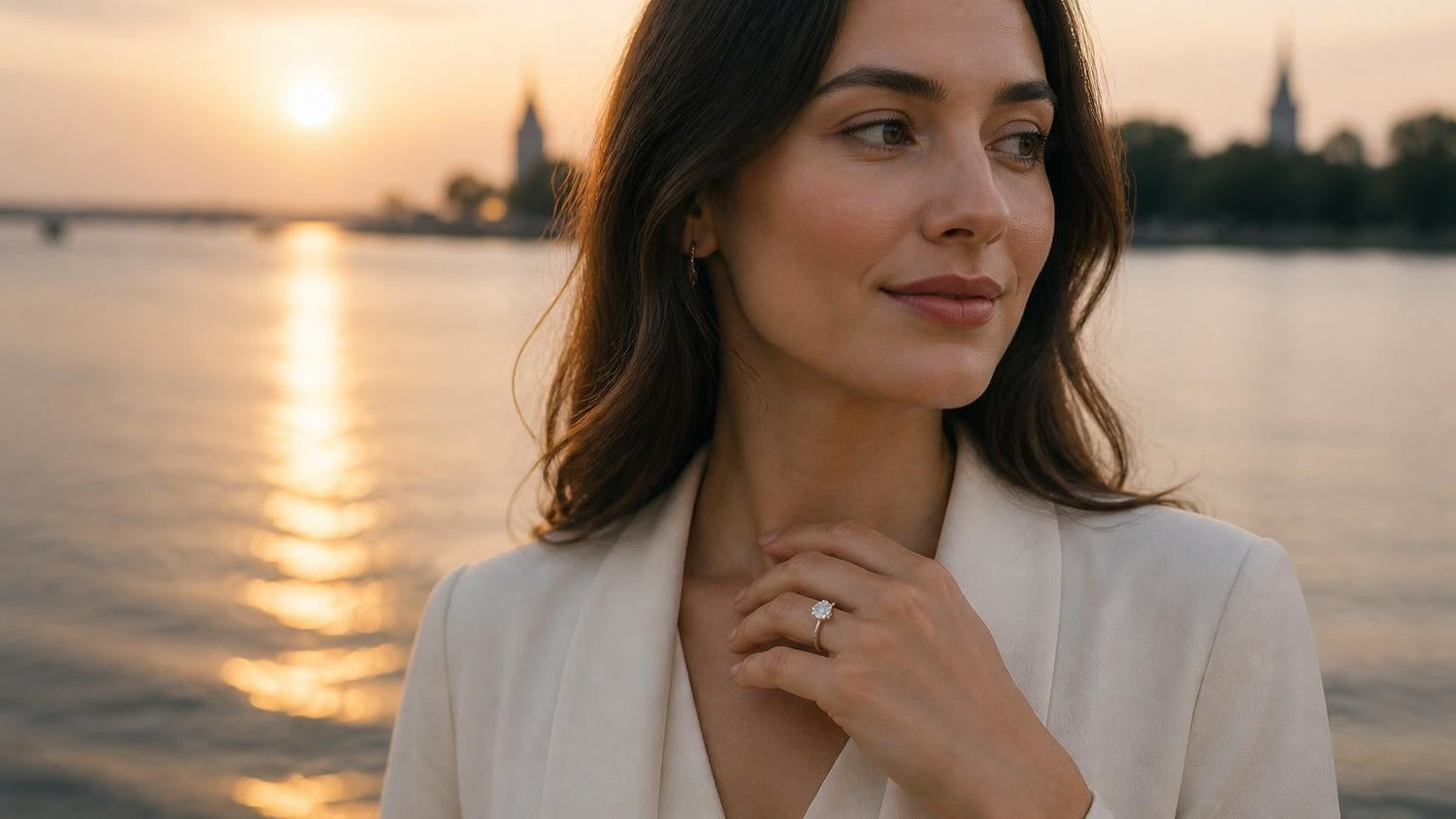 Best engagement rings in Drummondville — Satéur Destinée Ring™ at the Saint-François River