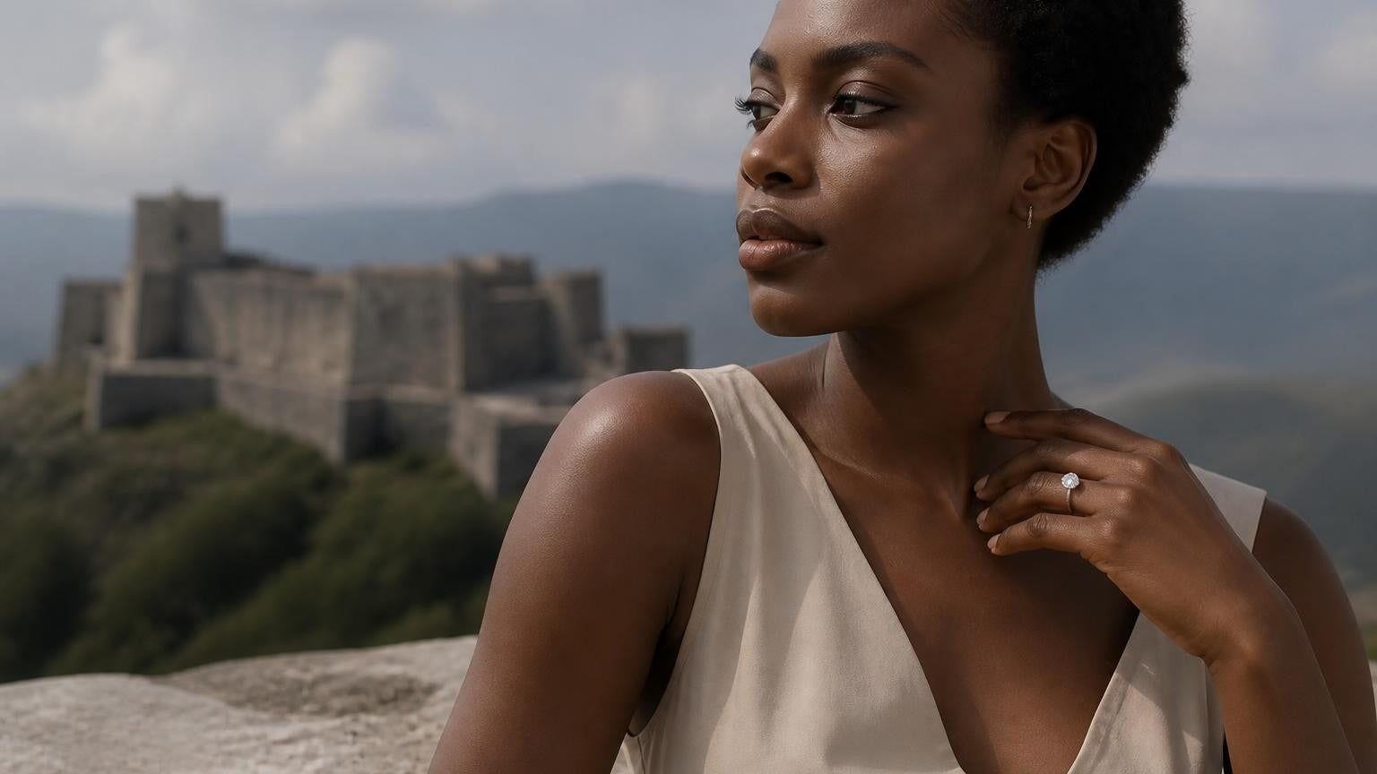 Best engagement ring in Haiti — Satéur Destinée Ring™ with Citadelle Laferrière