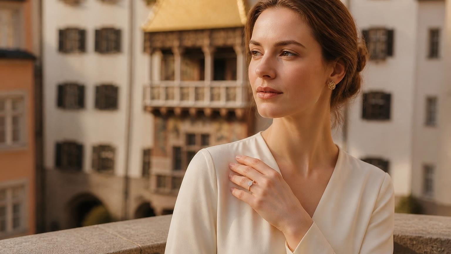 Best engagement rings in Innsbruck — Satéur Destinée Ring with Goldenes Dachl