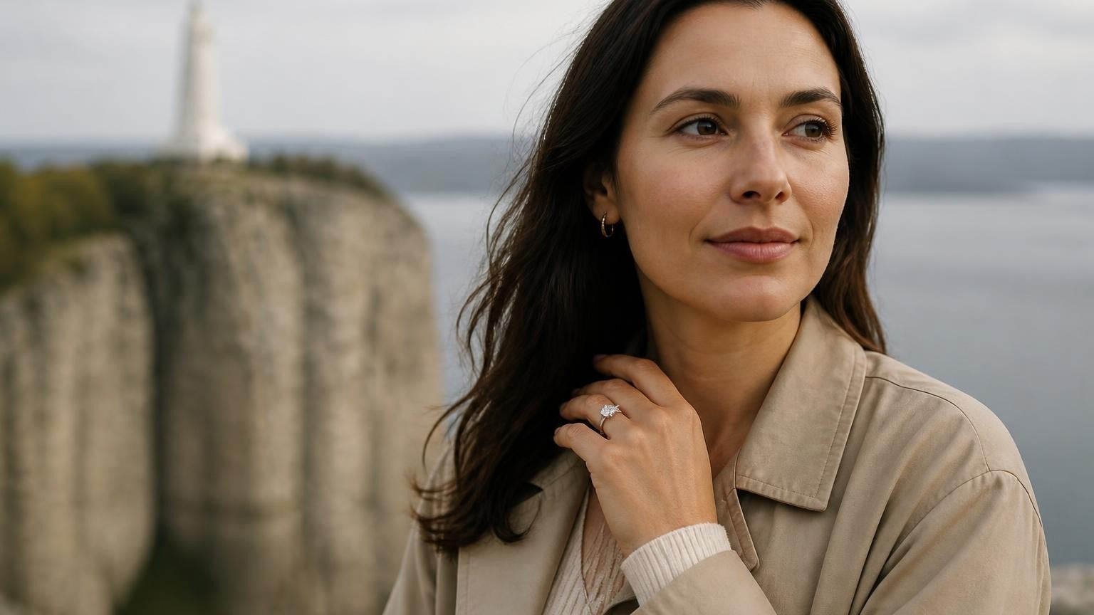Best engagement rings in Saguenay — Satéur Destinée Ring at the Saguenay Fjord