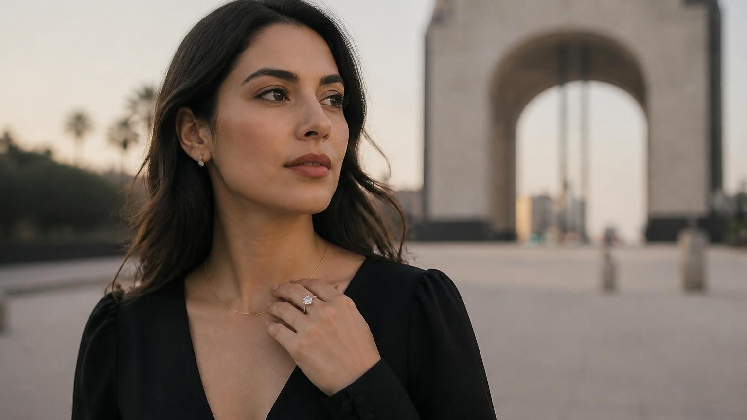 Best engagement rings in Tijuana — Satéur Destinée Ring at Monumento El Arco