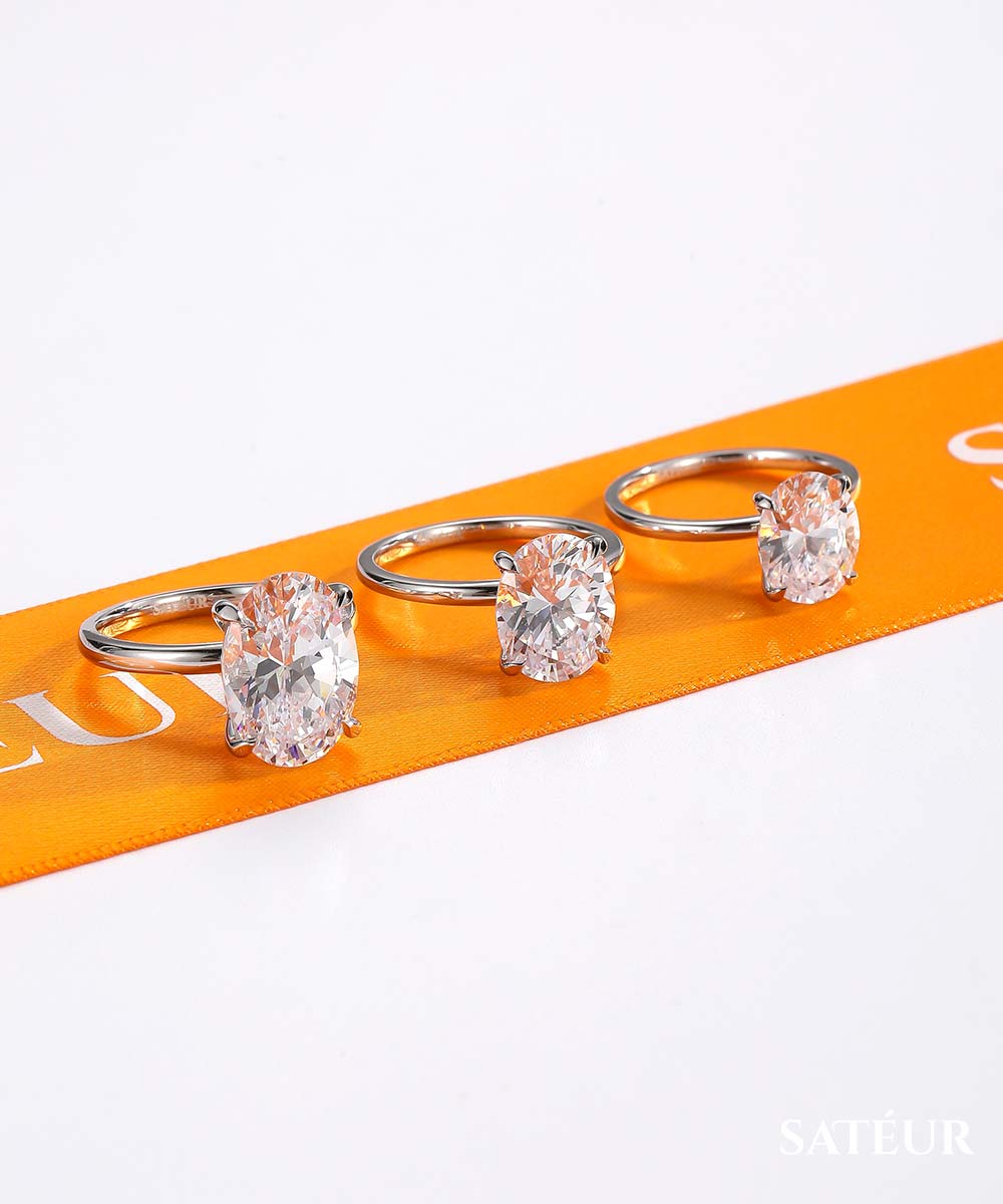 Satéur Légence Diamond Ring™, 18K White Gold