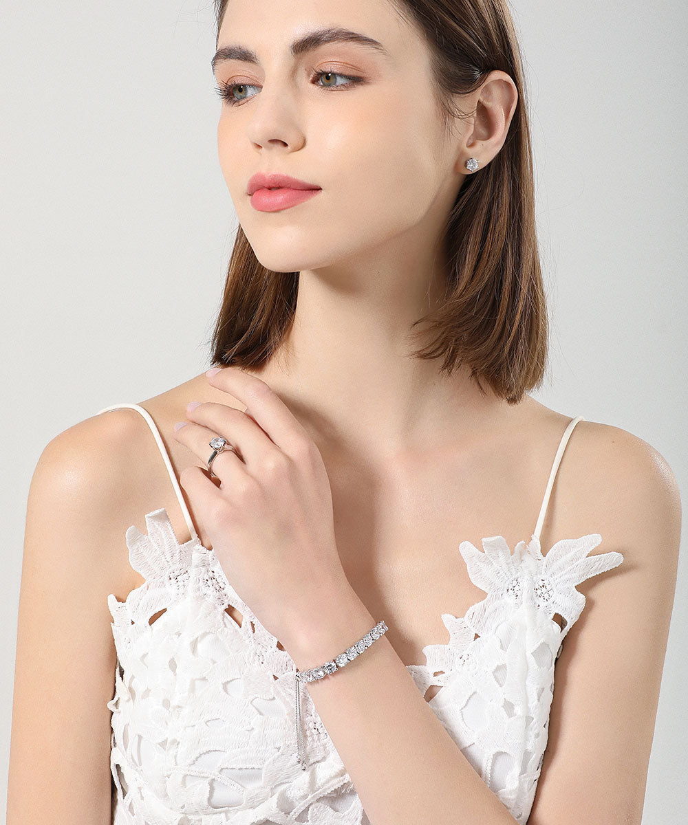 Satéur Destinée Diamond Bracelet™, 18K White Gold