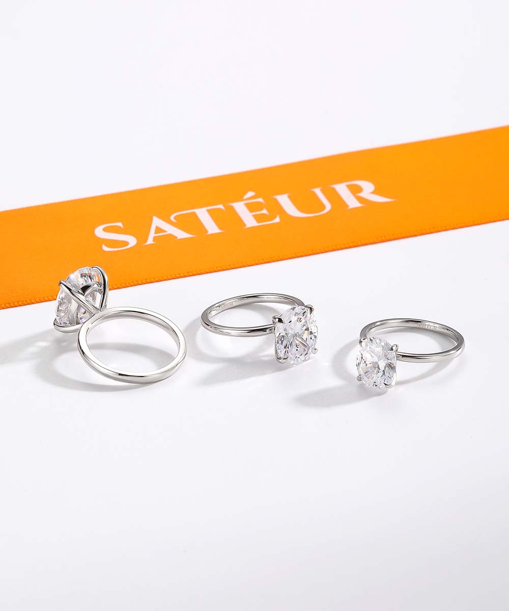 Satéur Légence Diamond Ring™, 18K White Gold