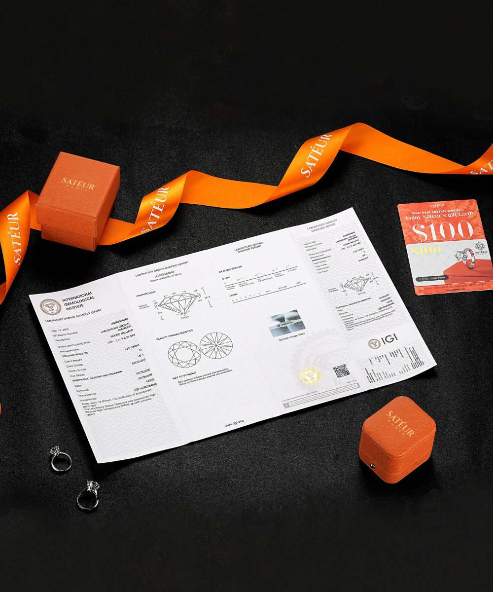 Sateur Aurous Gold Fusione Diamond Ring™, 18K Gold, Rundschliff