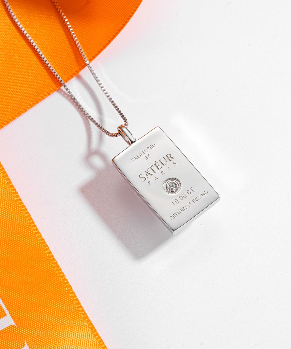 Satéur Parisian Treasure® Rêvère Diamond Necklace, 18K White Gold