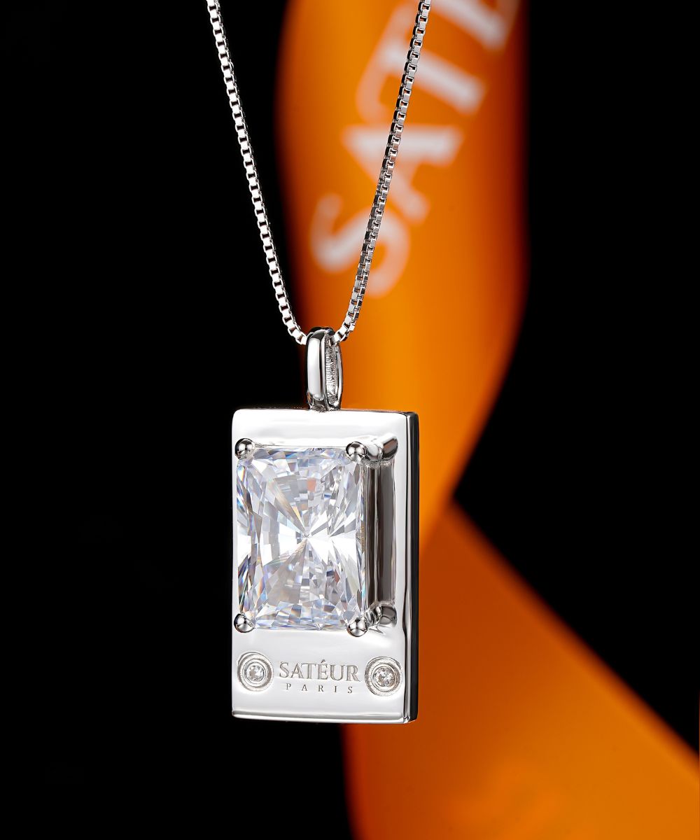 Satéur Parisian Treasure® Rêvère Diamond Necklace, 18K White Gold
