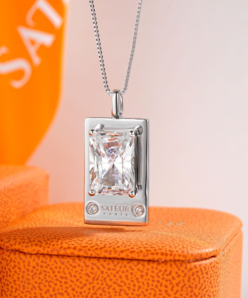 Satéur Parisian Treasure® Rêvère Diamond Necklace, 18K White Gold