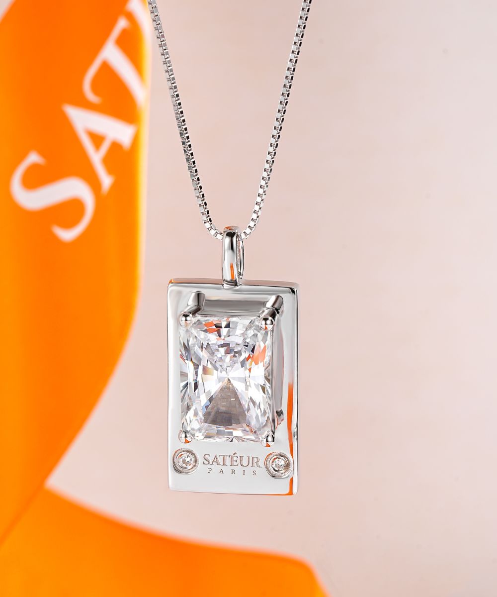 Satéur Parisian Treasure® Rêvère Diamond Necklace, 18K White Gold