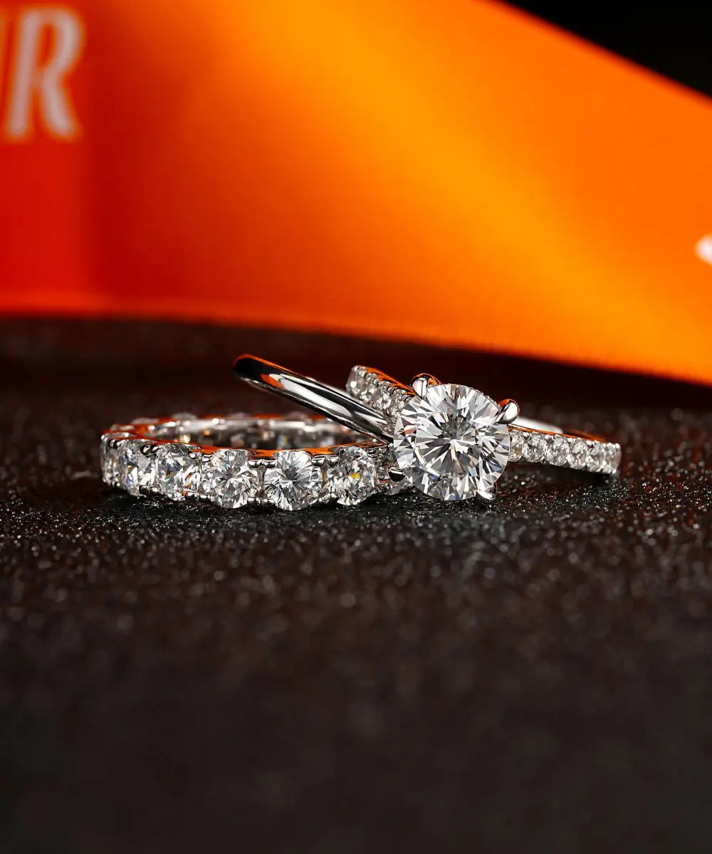 Satéur 1874™ Diamond Collector Bundle™, 18K Weißgold, Rundschliff