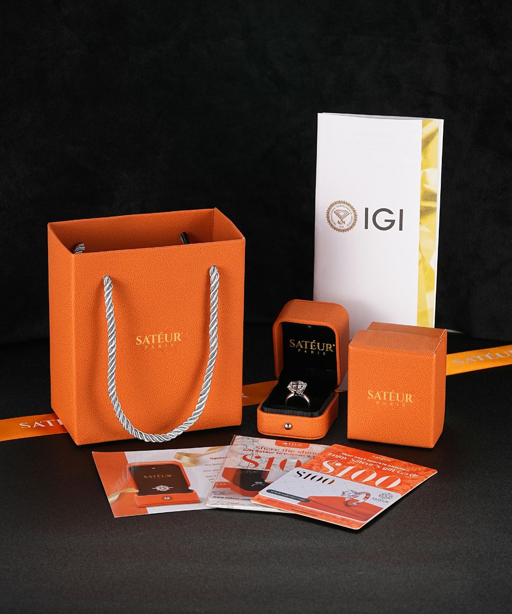 Satéur 1874™ Diamond Collector Bundle™, 18K Weißgold, Rundschliff