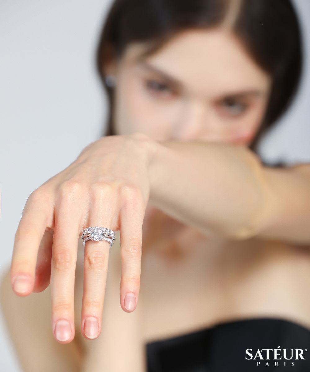 Satéur 1874™ Diamond Collector Bundle™, 18K Weißgold, Rundschliff