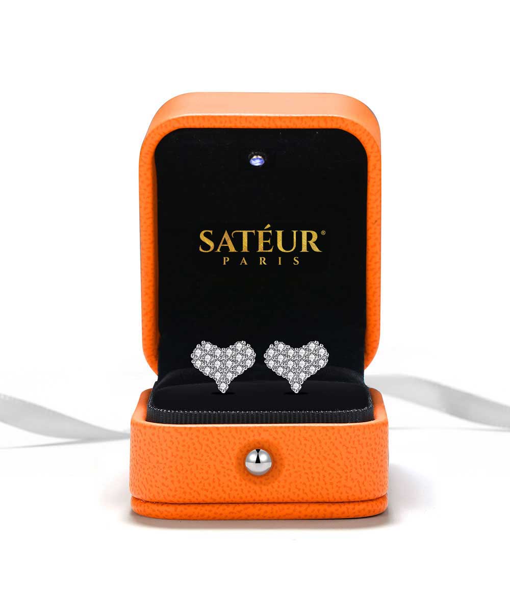 Satéur Préféré Diamond Earrings™, 18K White Gold