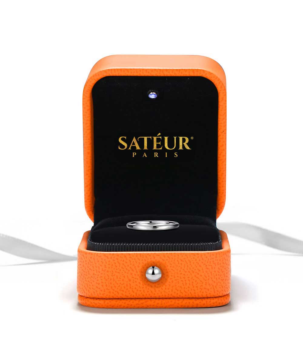 Satéur Empiler 1874 Diamond Ring™, 18K White Gold