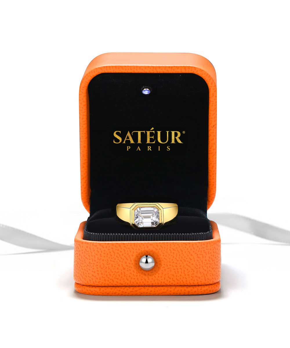 Satéur Homme Gold L' Esprit Diamond Ring™, 18K Gold