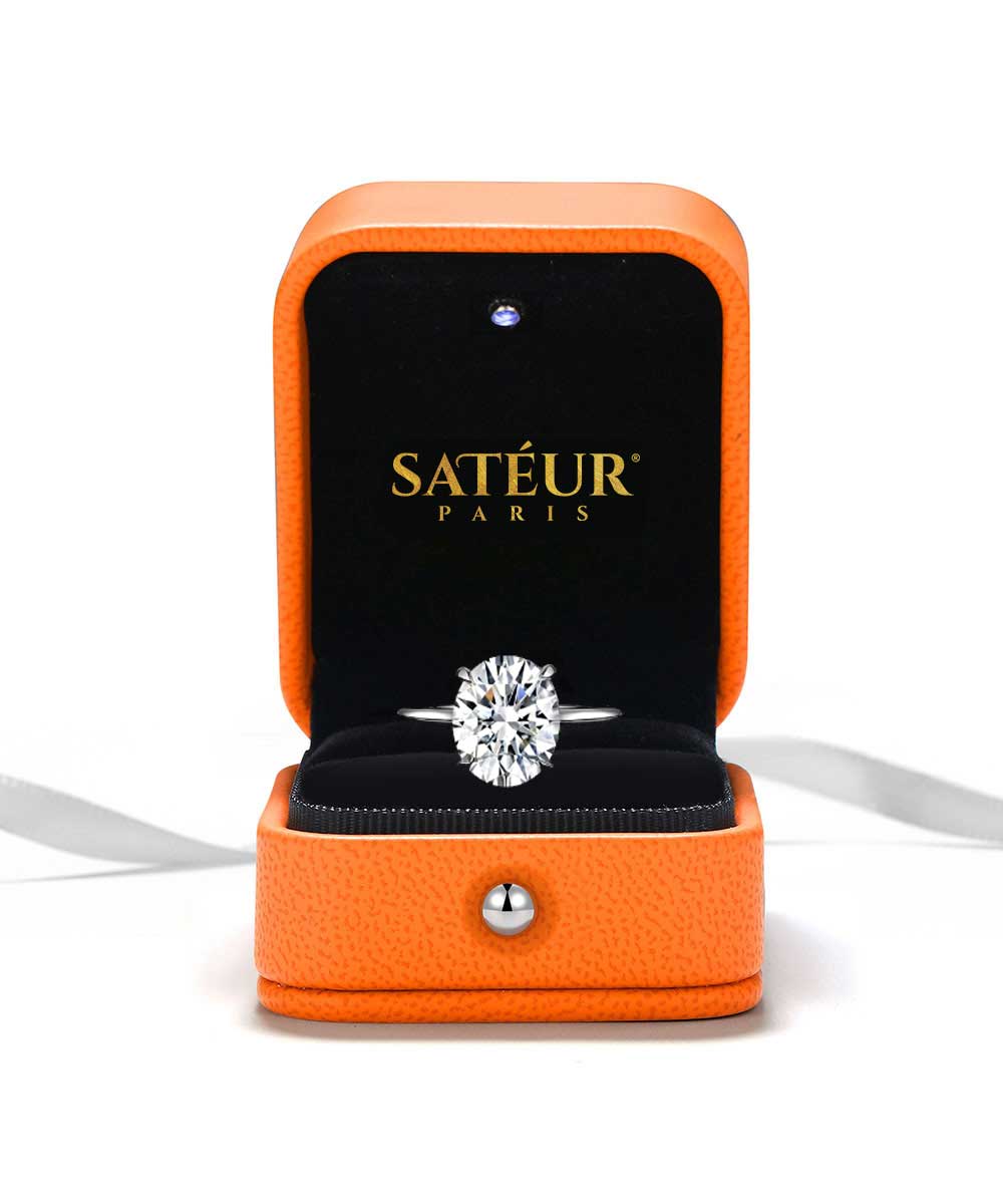 Satéur Légence Diamond Ring™, 18K White Gold