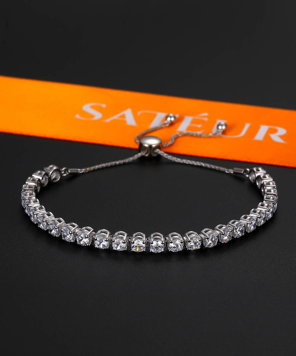 Satéur Destinée Secrète Diamond Bracelet™, 18K White Gold