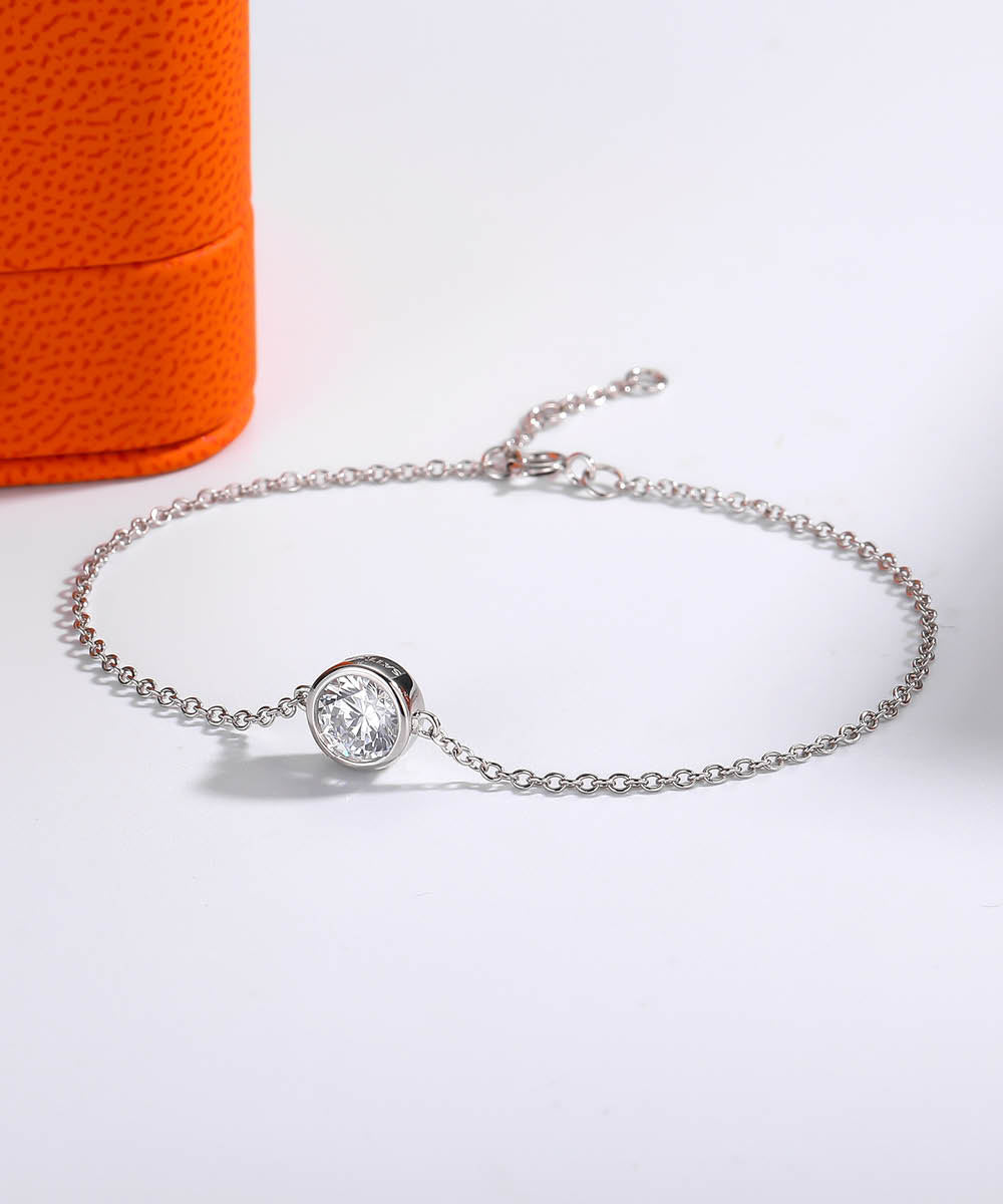 Satéur Élégante Diamond Bracelet™, 18K White Gold