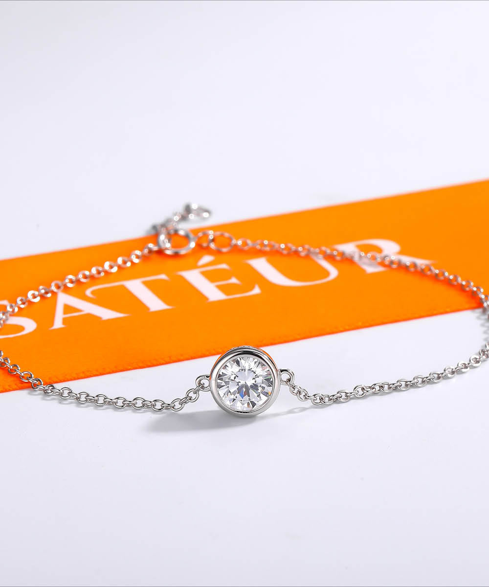 Satéur Élégante Diamond Bracelet™, 18K White Gold