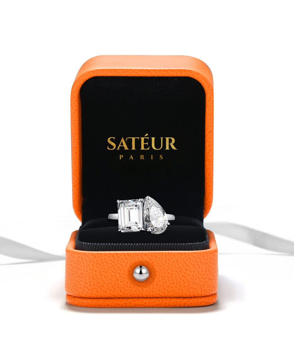 Satéur Duo Alchimie Diamond Ring™, 18K White Gold