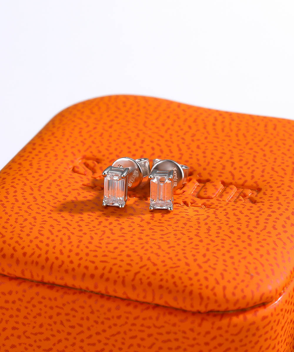 Satéur Coffre au Trésor Diamond Earrings™, 18K White Gold