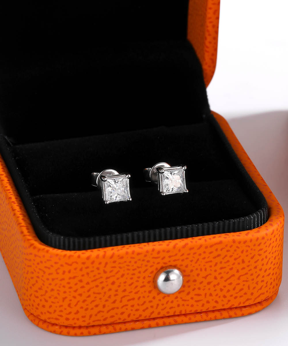 Satéur Promesse Diamond Earrings™, 18K White Gold