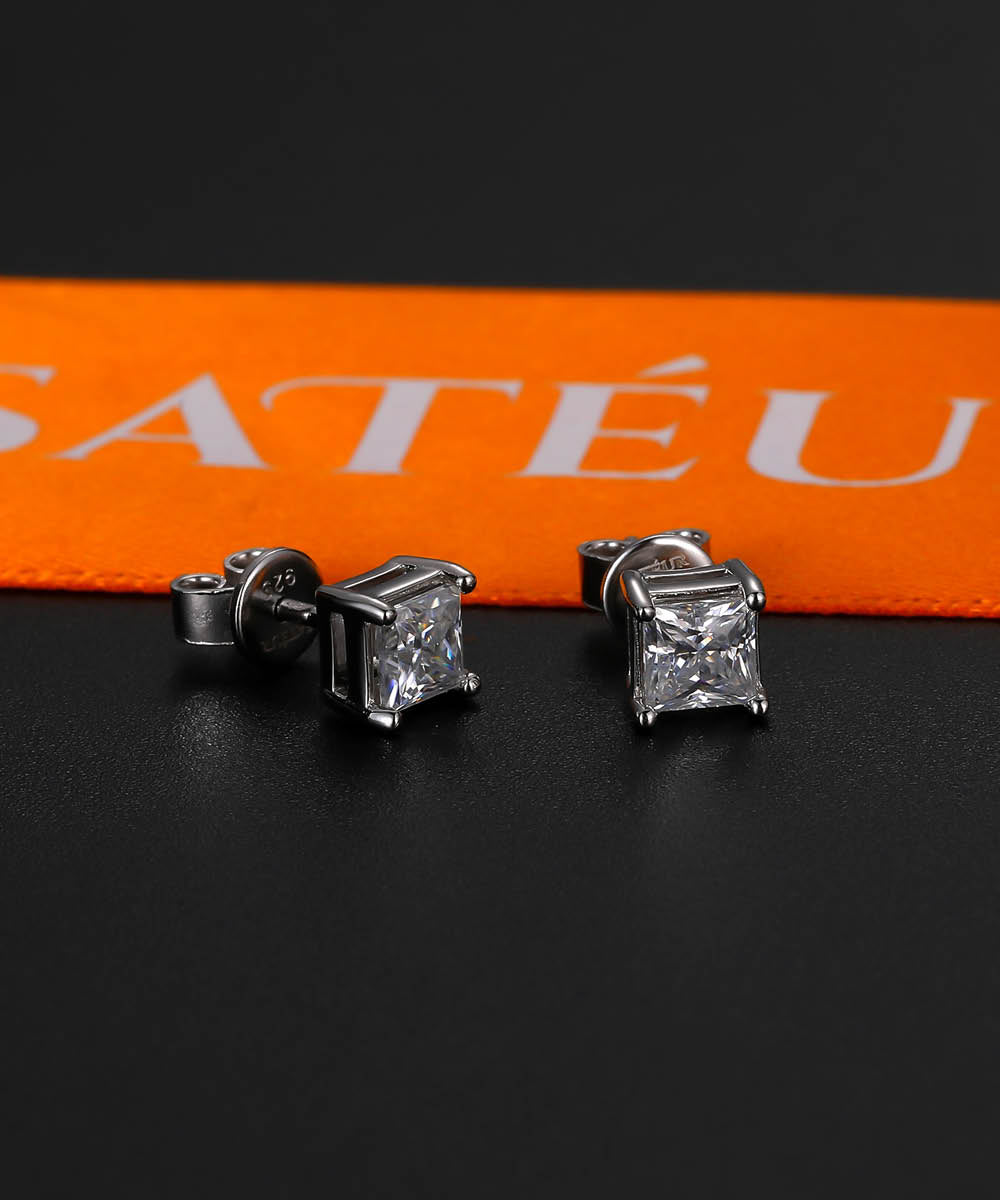 Satéur Promesse Diamond Earrings™, 18K White Gold