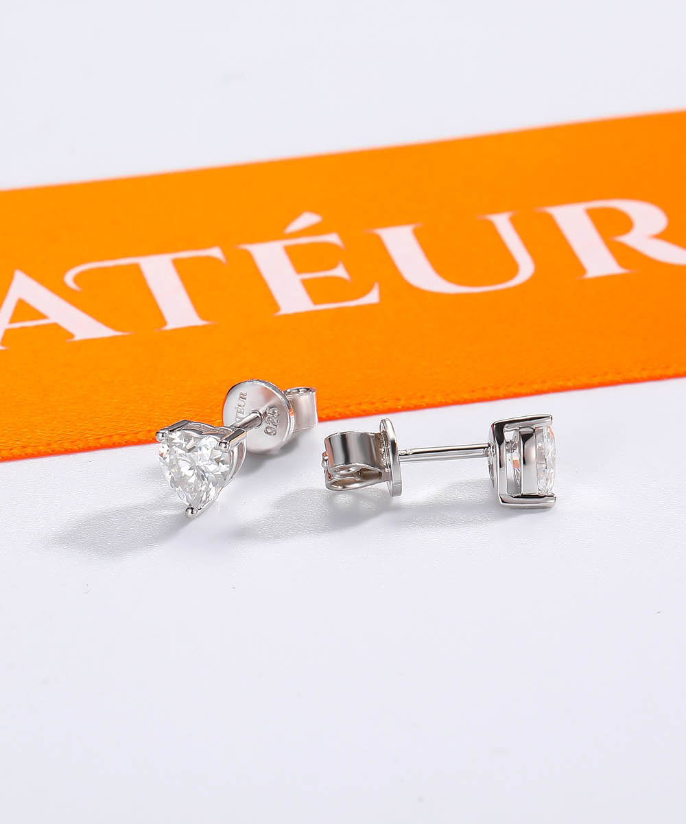Satéur T'aimer Diamond Earrings™, 18K White Gold