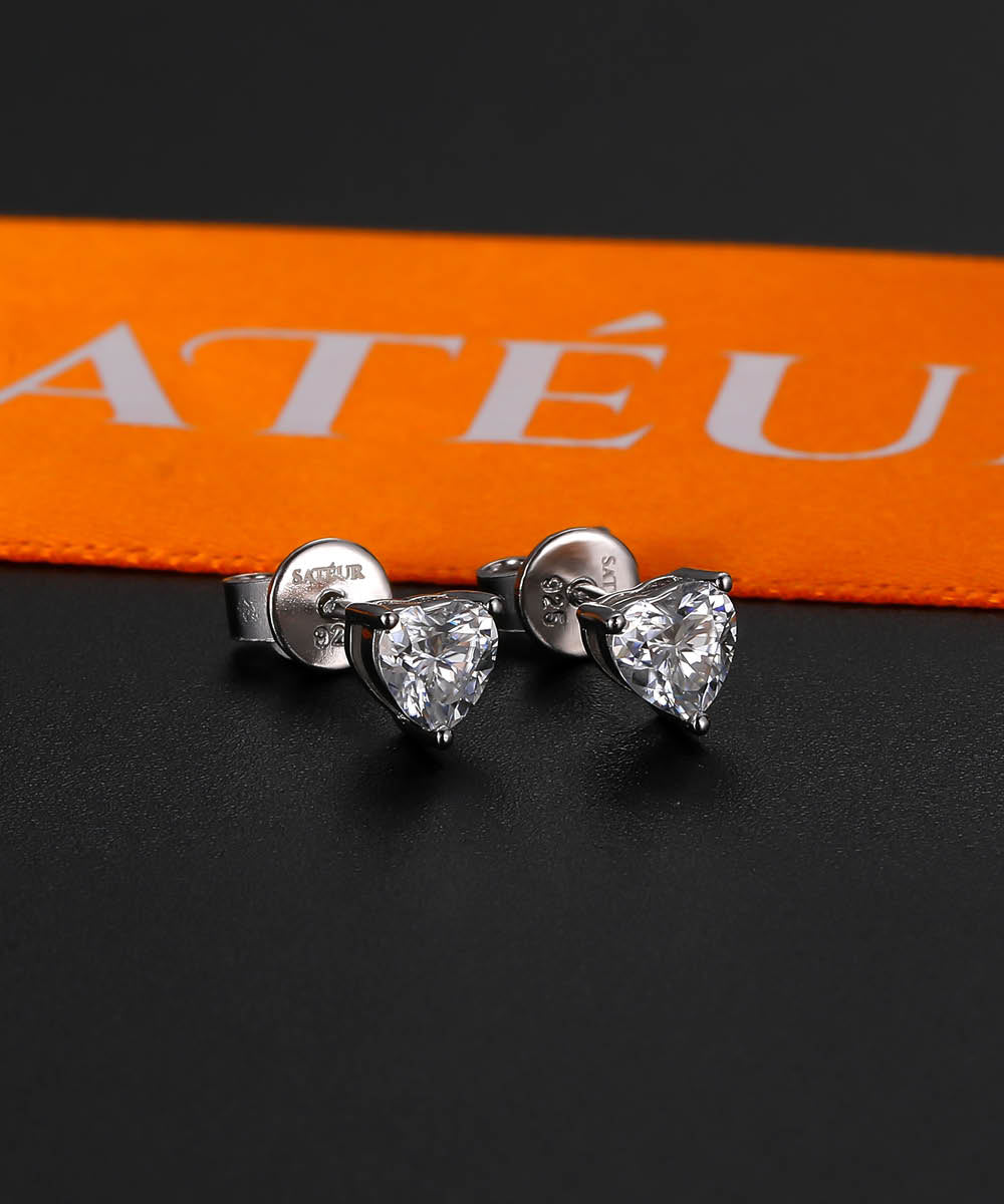 Satéur T'aimer Diamond Earrings™, 18K White Gold