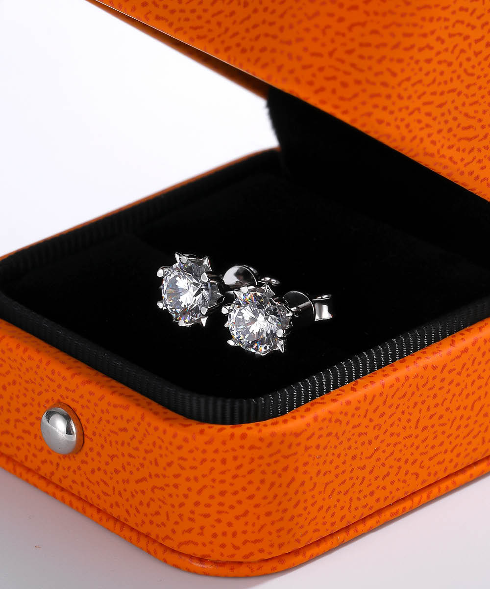Satéur Étoiles Diamond Earrings™, 18K White Gold