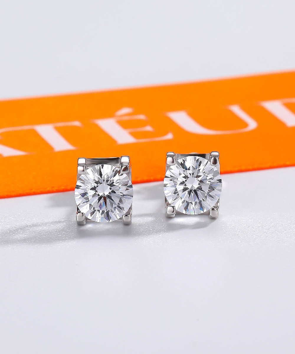 Satéur Meilleur Cadeau Diamond Earrings™, 18K White Gold