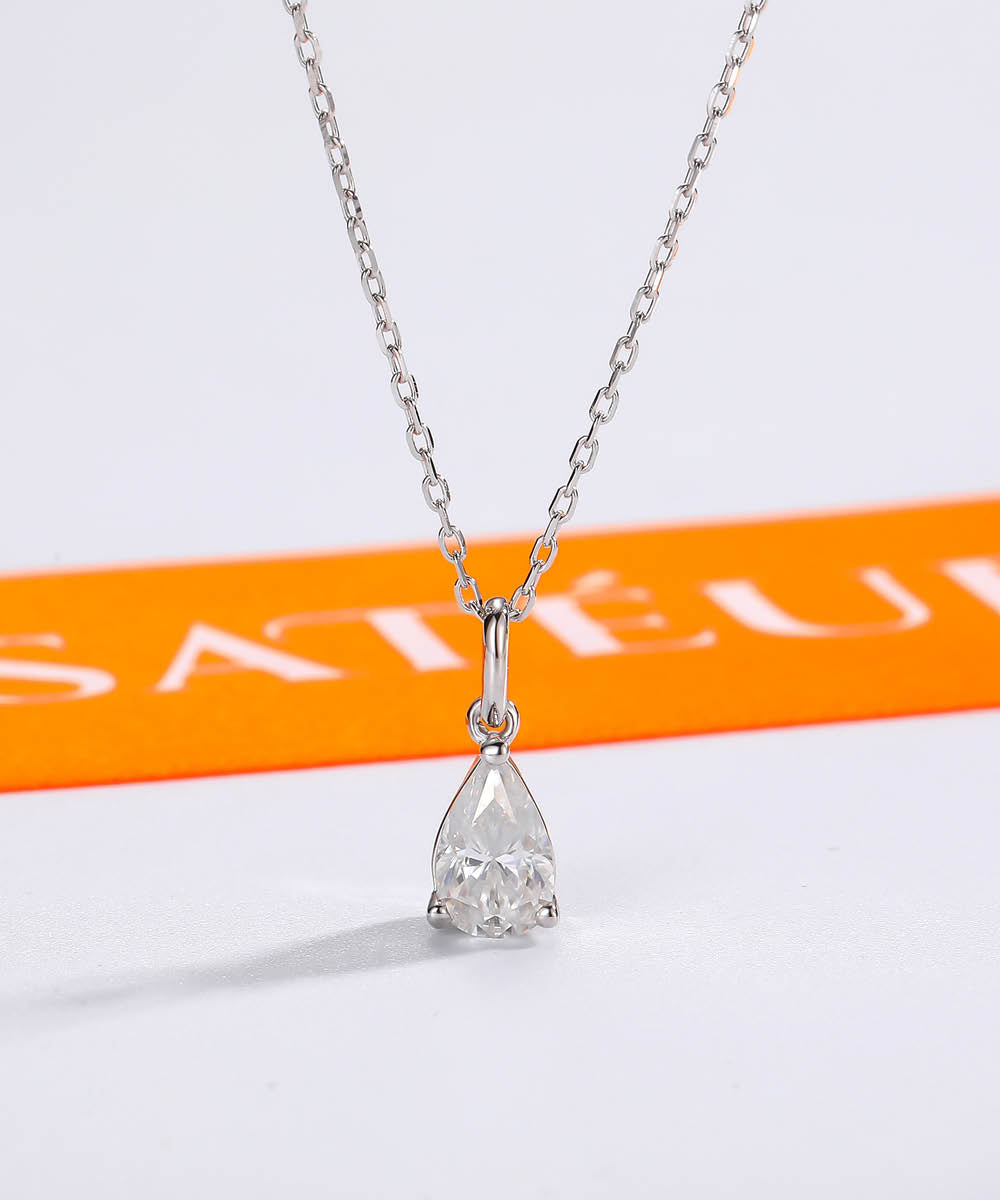 Satéur La Larme Diamond Necklace™, 18K White Gold