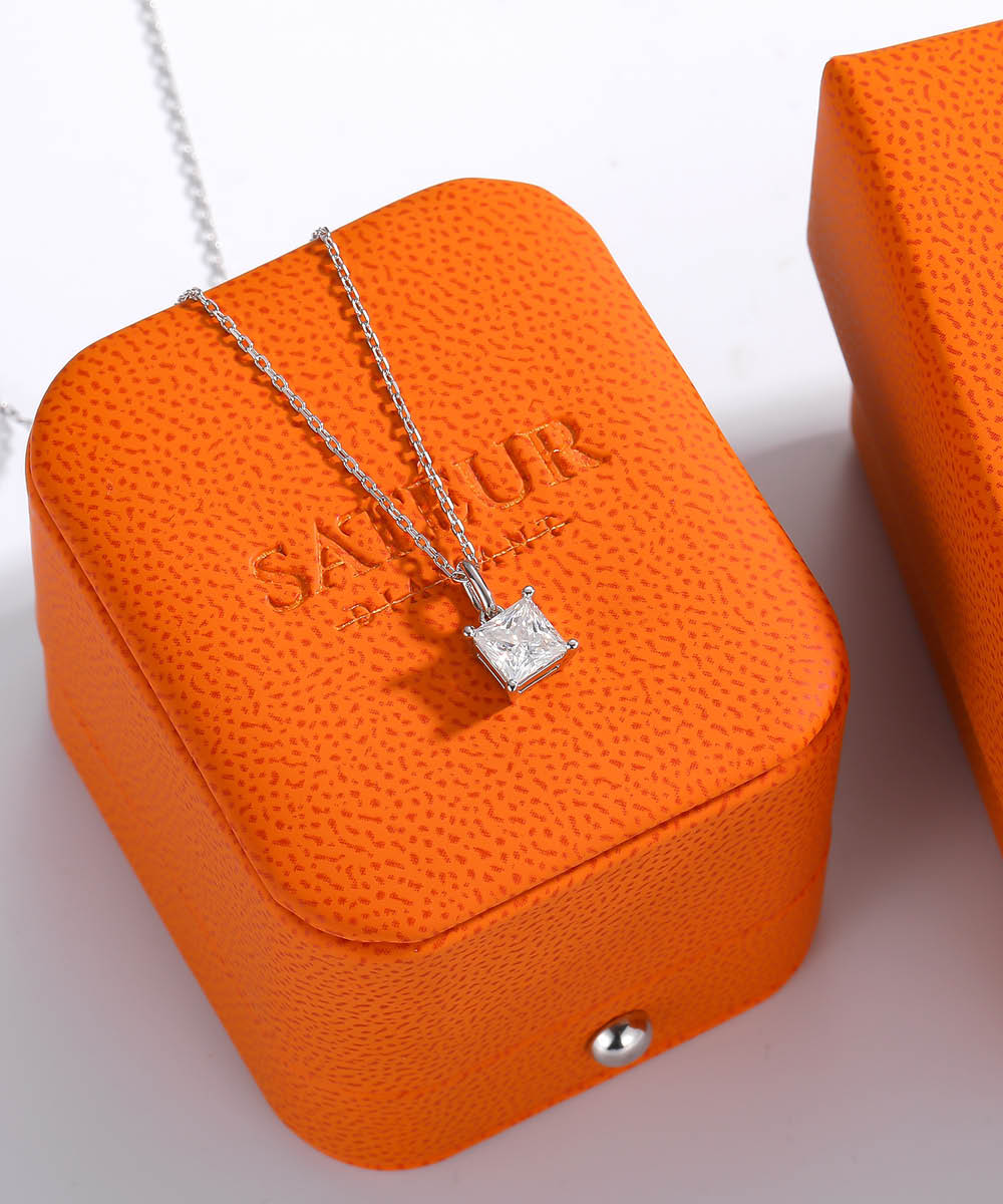 Satéur Promesse Diamond Necklace™, 18K White Gold