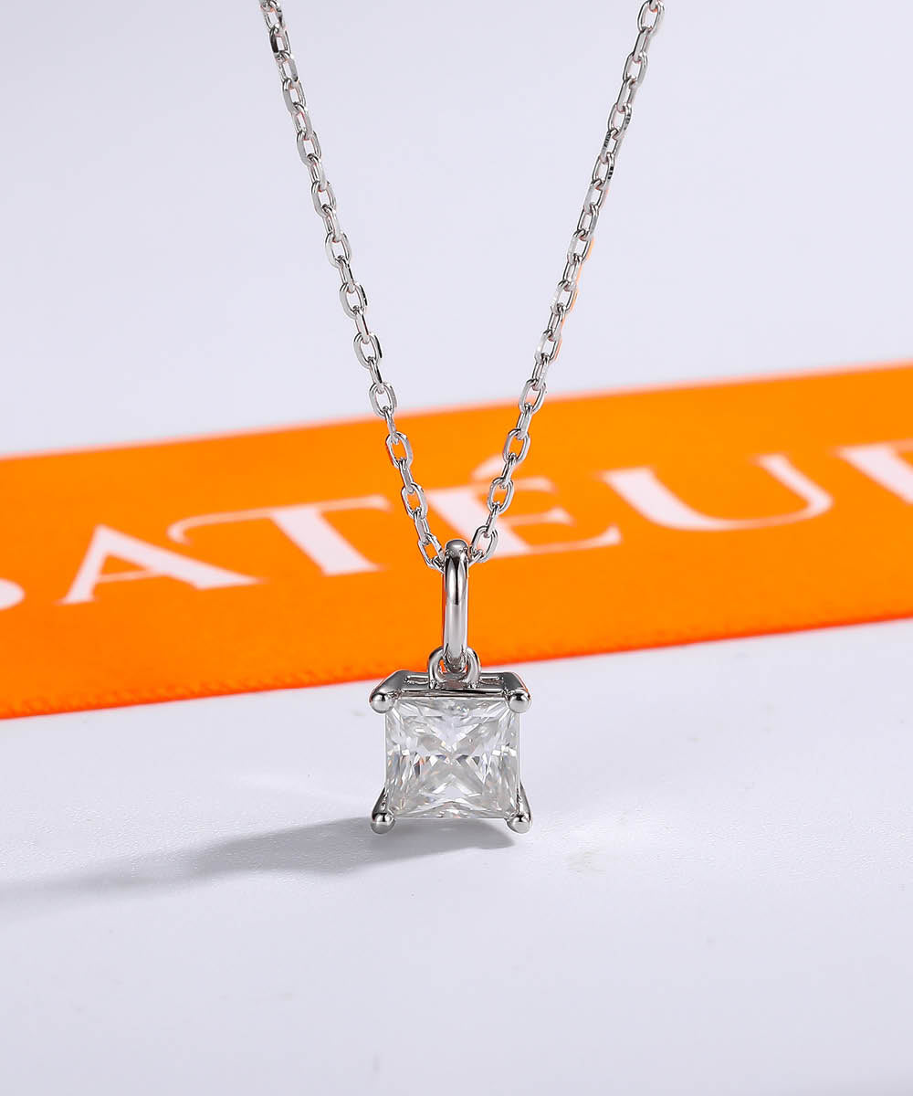 Satéur Promesse Diamond Necklace™, 18K White Gold
