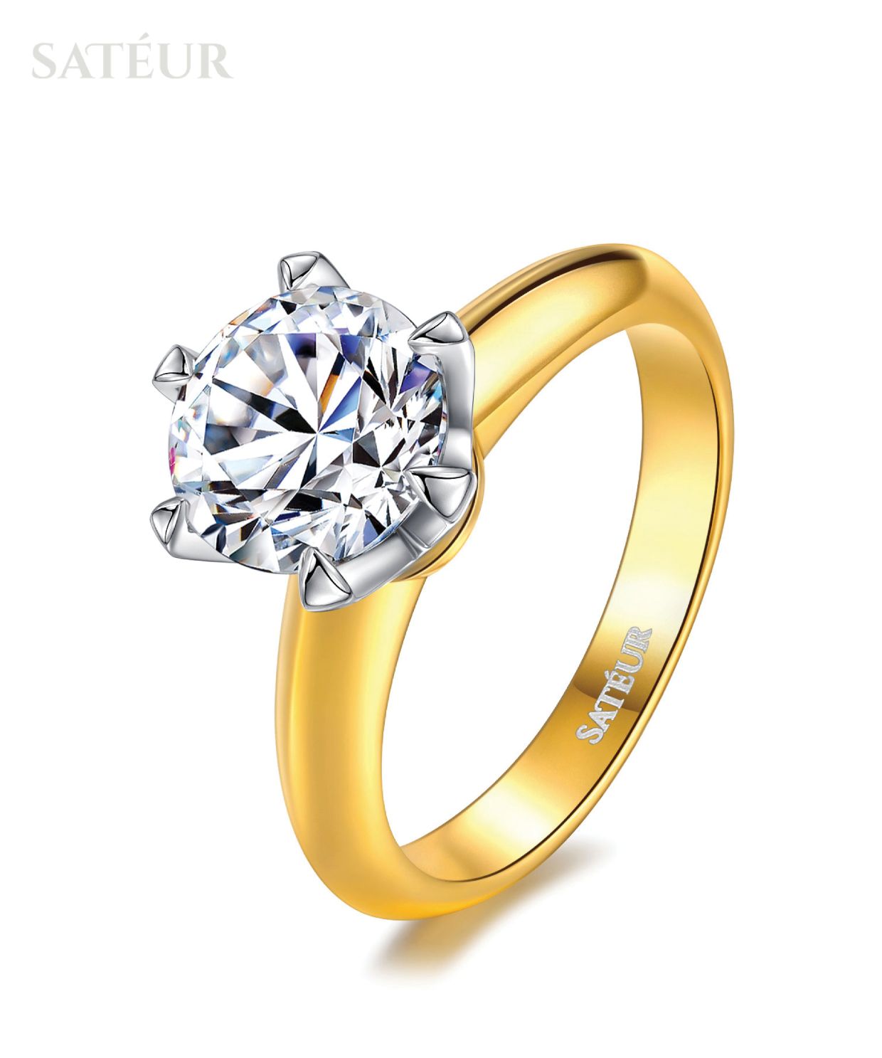 Satéur Aurous Gold Elegancia Diamond Ring™, 18K Gold