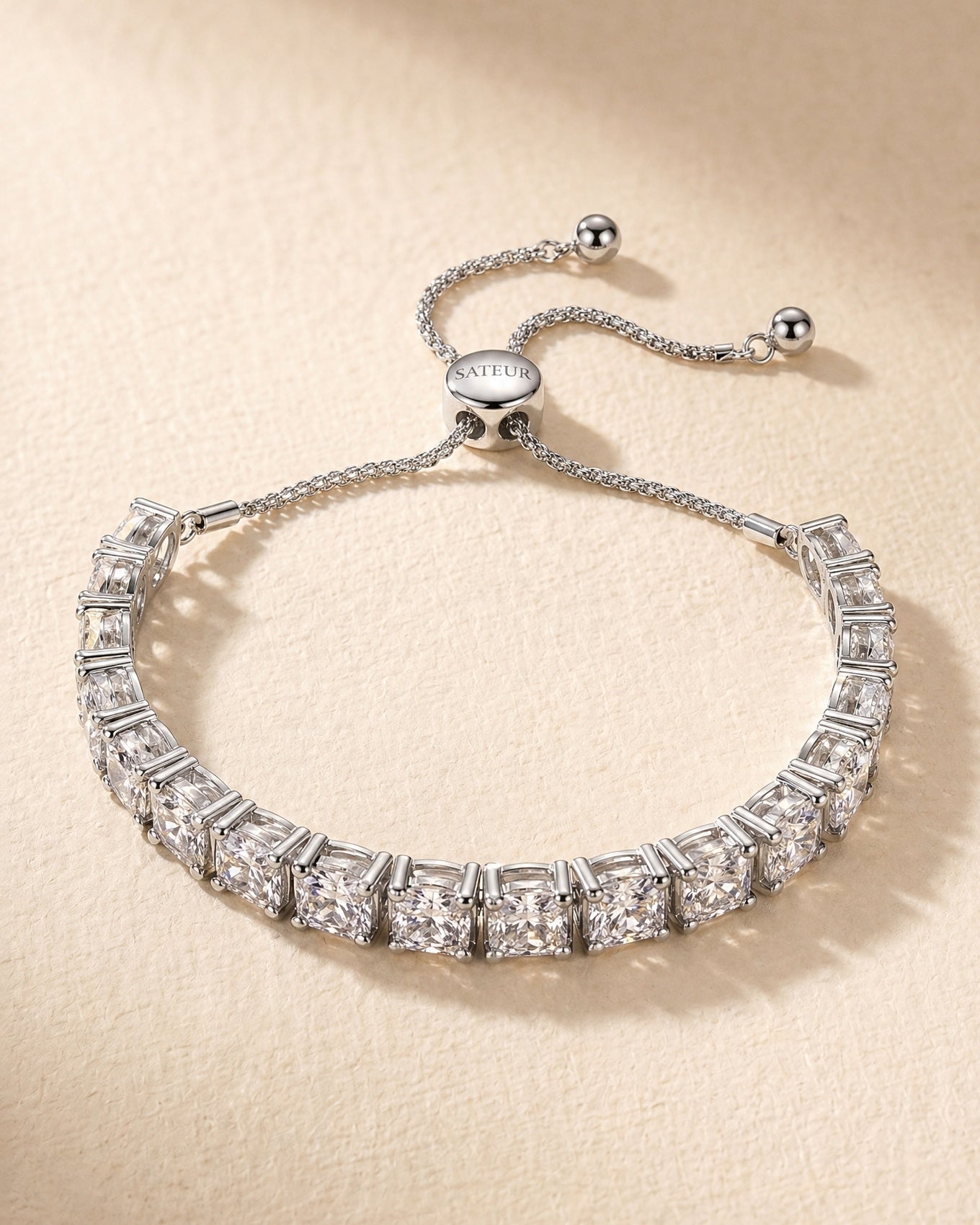 Satéur Promesse Diamond Bracelet™, 18K White Gold