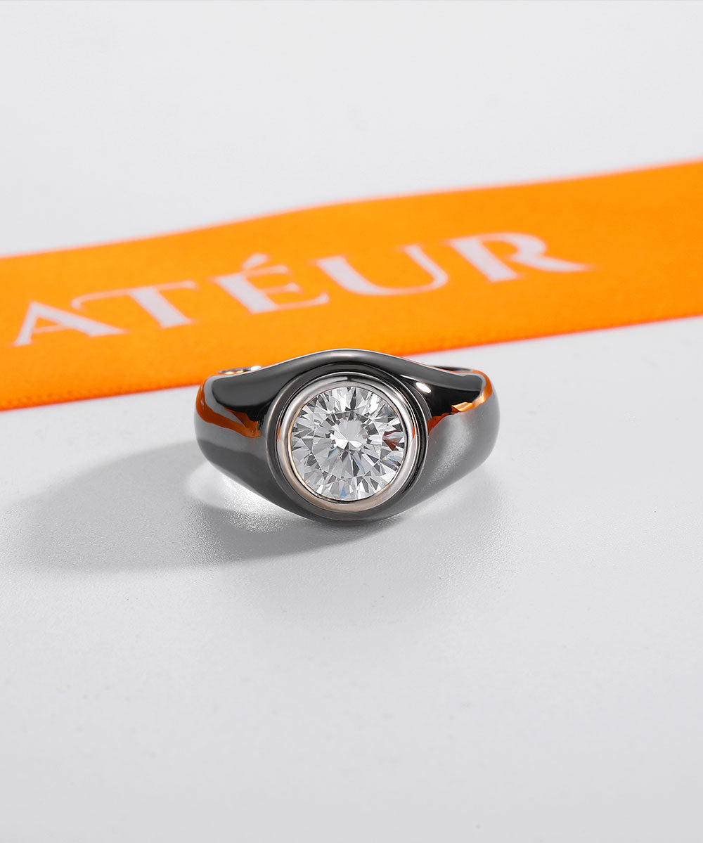 Satéur Homem Anel Black L' Orbite™