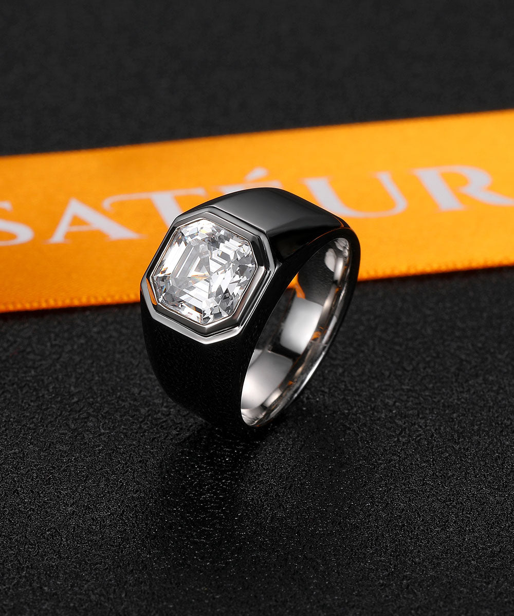 Satéur Homme 黑色側面戒指™