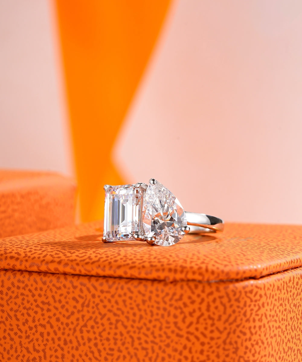 Satéur Duo Alchimie Diamond Ring™, 18K White Gold