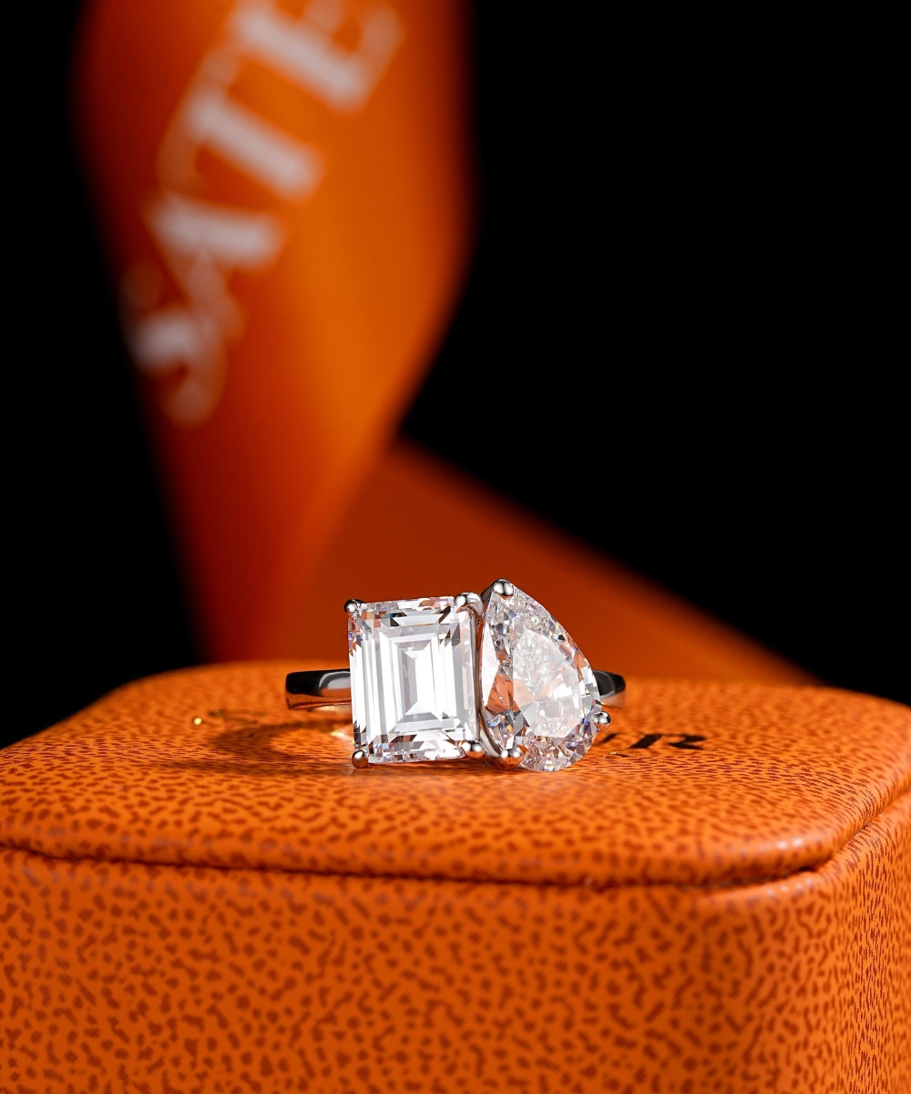Satéur Duo Alchimie Diamond Ring™, 18K White Gold
