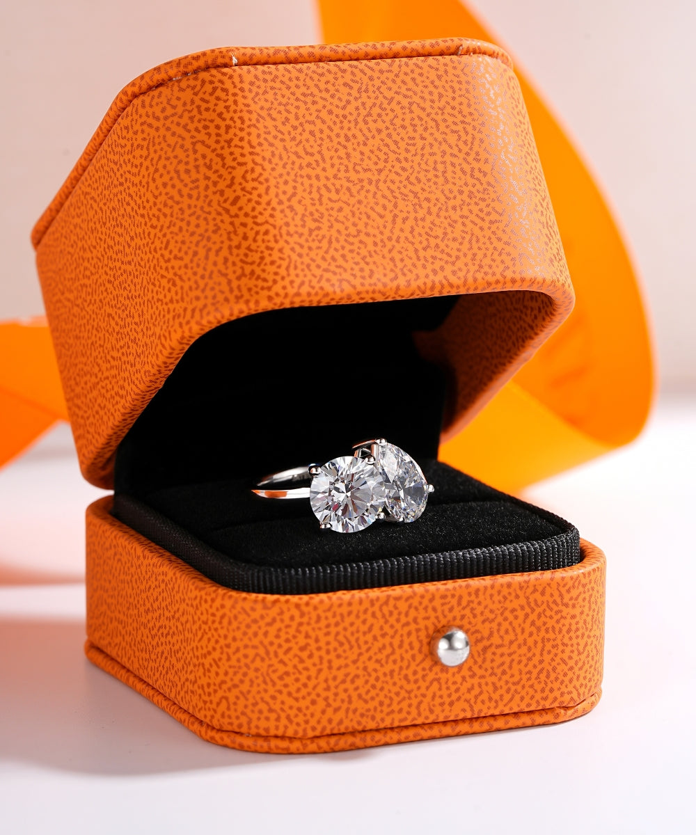 Satéur Duo Symbiose Diamond Ring™, 18K White Gold