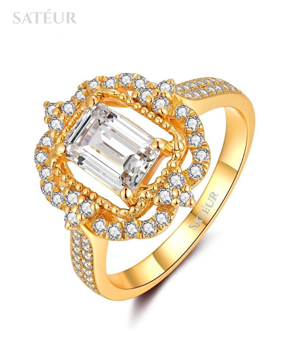 Satéur Rétro Aurous Gold Éclat Ring™