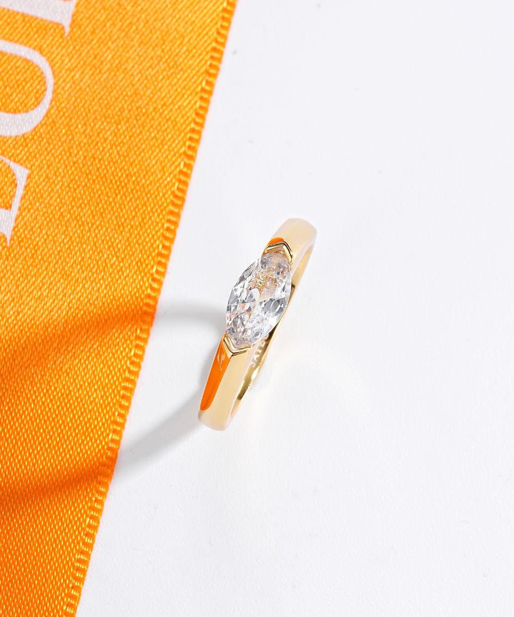 Satéur Aurous Gold Raffiné Diamond Ring™, 18K Gold