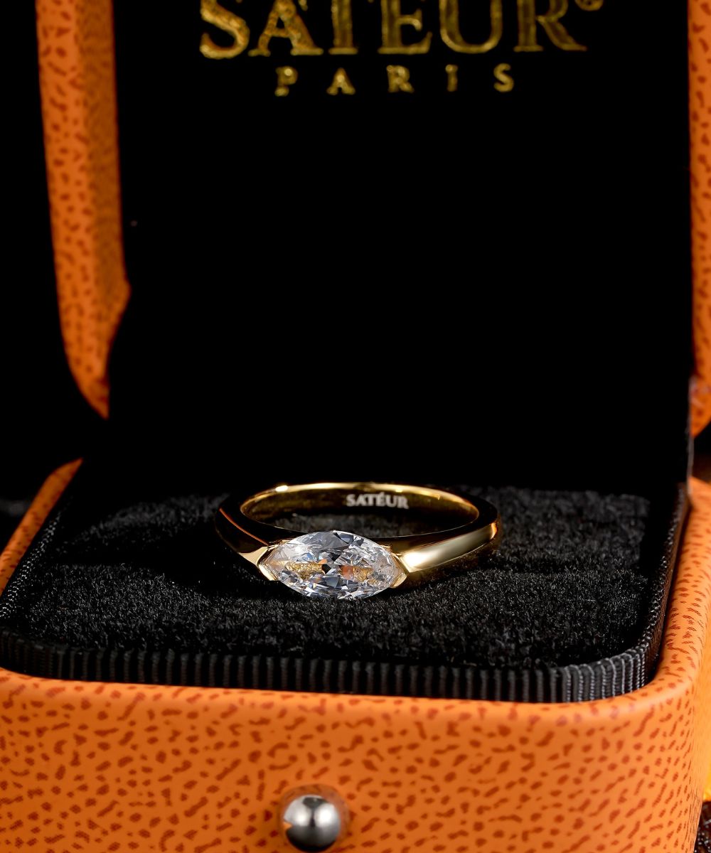 Satéur Aurous Gold Raffiné Diamond Ring™, 18K Gold