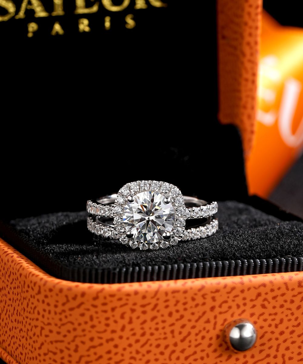 Set di anelli di matrimonio Anello Lumière™