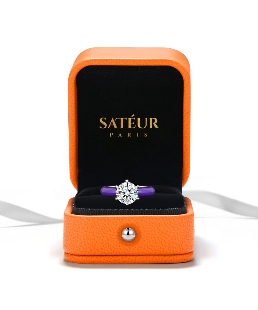 Satéur 彩色紫水晶戒指™